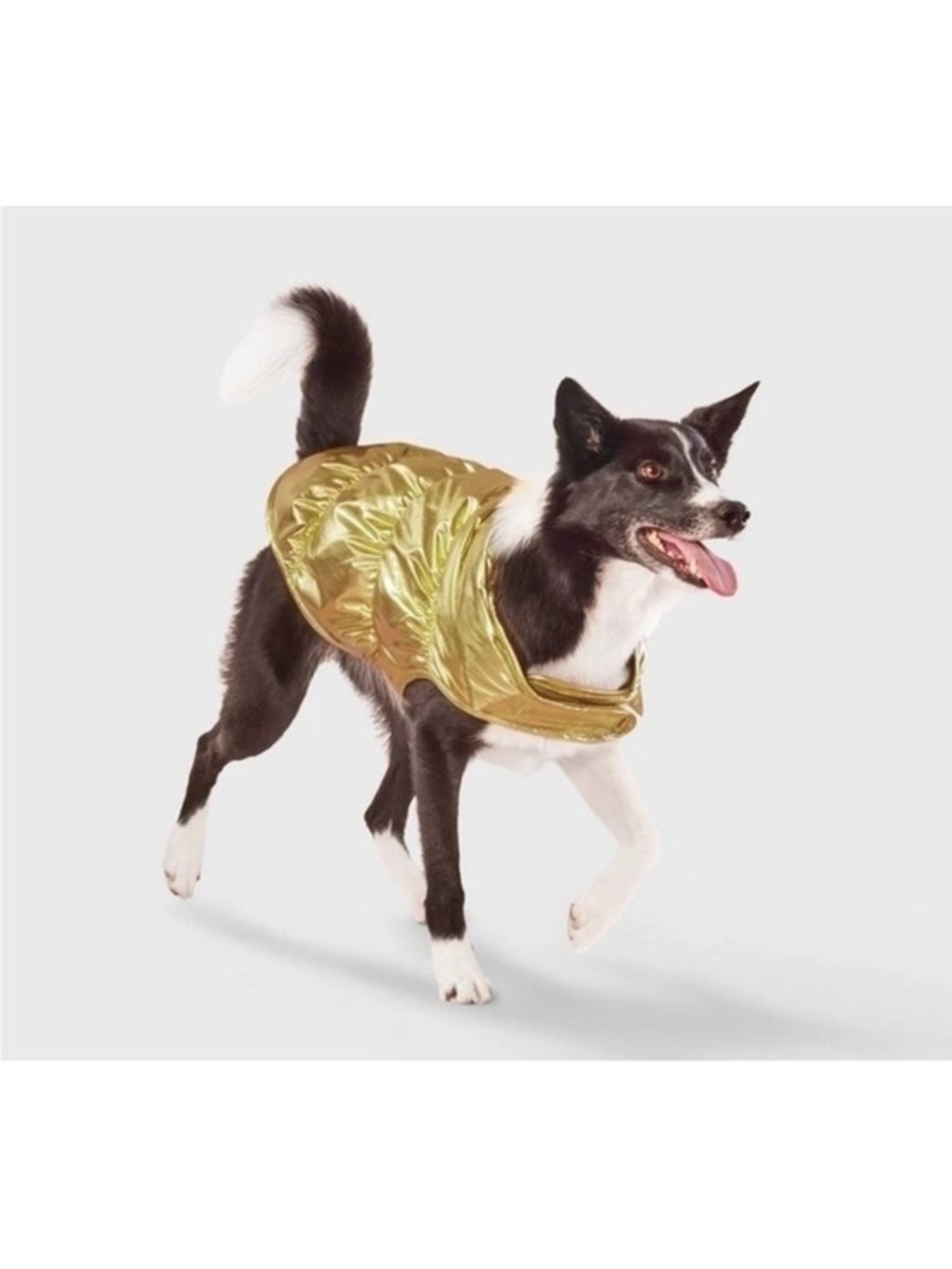 BOOTS & BARKLEY Metallic Gold Dog Puffer Pet Coat size large